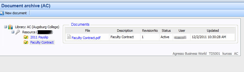 image of the faculty contract document folder