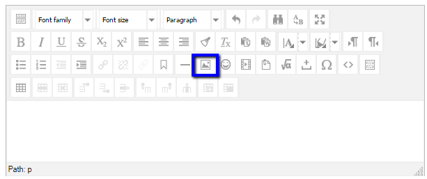 Paste from Word button - clipboard icon with a 'W'