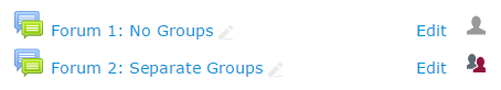 Change to groups on main page