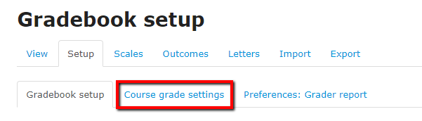 Moodle: How to Create Custom Grade Scales (Letter Grade)? - GROK Knowledge  Base