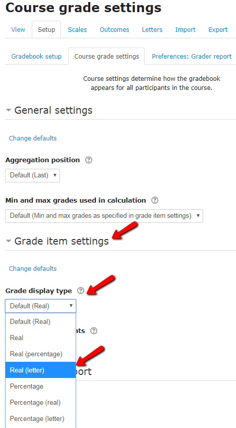 Moodle Letter Grading Scale (Faculty) - Powered by Kayako fusion Help Desk  Software