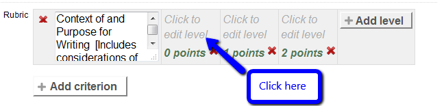 Click on "Click to edit"