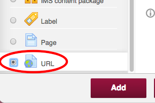 Select the "URL" option