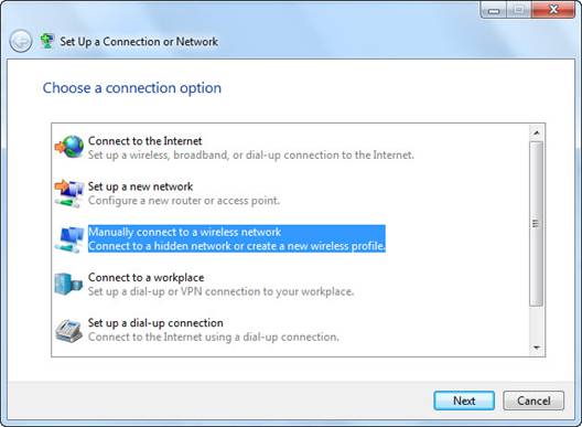Connection Option