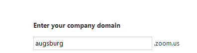 enter domain name