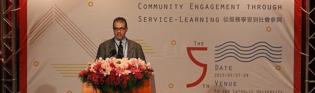 Joe speaks at a conference in Taiwan